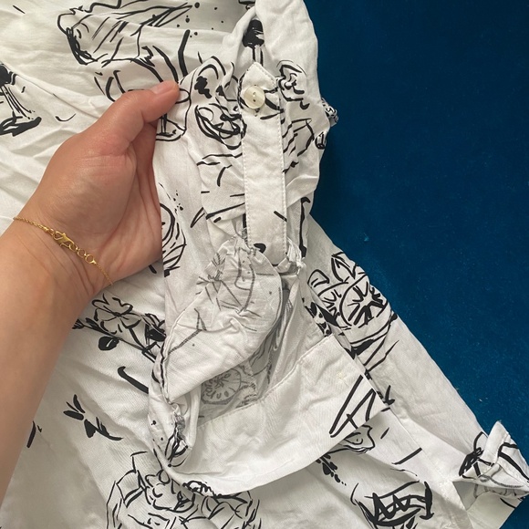 🍷💐 NEW Women's XL Wine Glass Dinner Party Blouse - Cocktails, Charcuterie - Picture 10 of 14